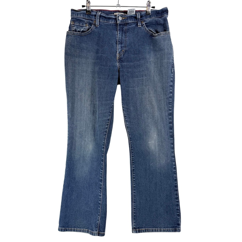 Vintage Levi's 550 Relaxed Boot Cut Jeans Womens 12S‎ Blue Denim Y2K 90s